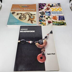 Jewelry Beading Wire Making Book Learning 101 Craft Hobby Lot 3